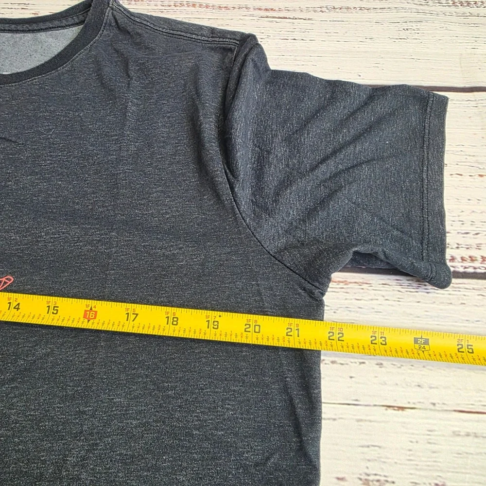 Jordan Mens Dri-FIT Jumpman Logo Graphic T-Shirt Large Charcoal Grey 801046-010